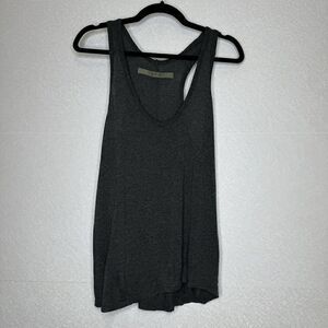 Enza Costa Womens U Neck Sleeveless Swing Tank Top M